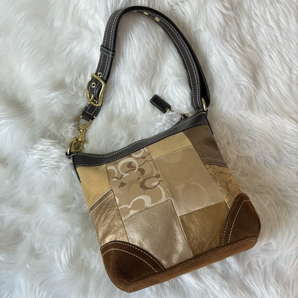 Coach Patchwork Hobo Shoulder Bag - Picture 3 of 11